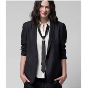 ART OF THE GENTLEWOMAN Blazer in Charcoal Gray Size 0